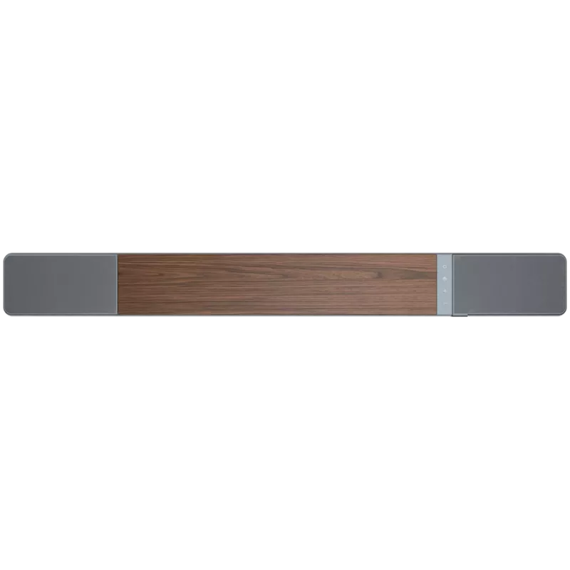 Soundbar-luidspreker KLIPSCH 1073541 — 3.1.2 kanalen, 100 W RMS, ingebouwde subwoofer, grijs/walnoot
