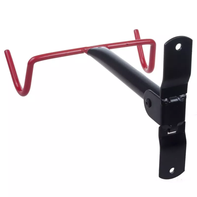 Wandgemonteerde fietsenstandaard MACLEAN MC-430, horizontale steun, draagt tot 30 kg, zwart