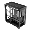 PC-behuizing MODECOM Volcano Stellar NF ATX Midi Tower, gehard glas, zwart, ondersteunt ATX/micro ATX, GPU tot 420 mm, CPU-koeler 175 mm