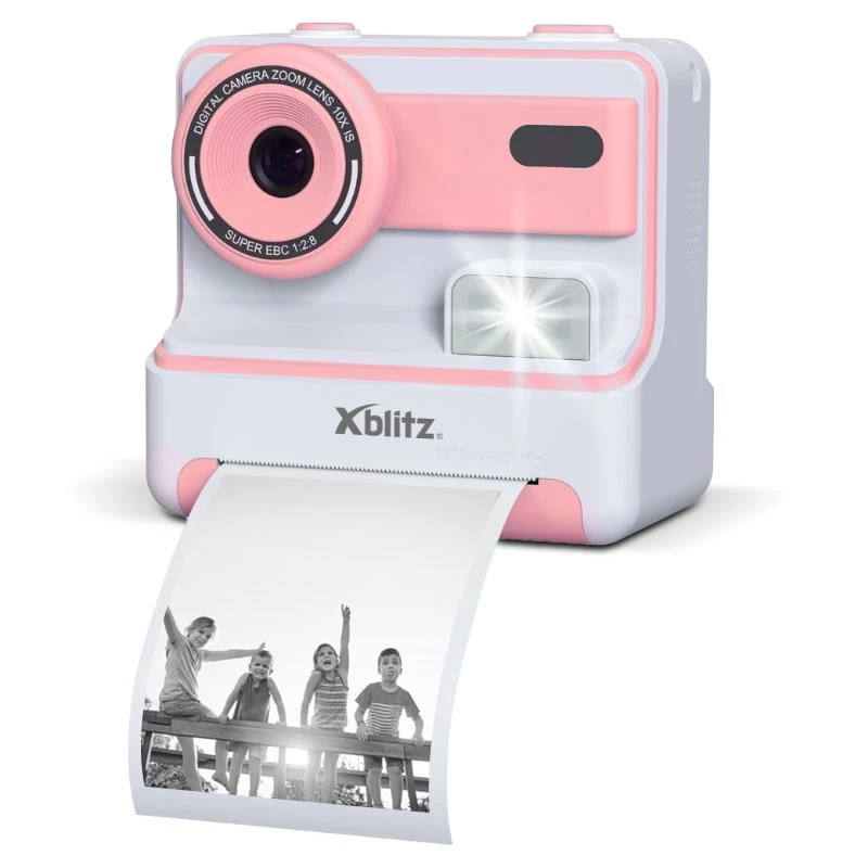 Xblitz FLASH PINK Instantcamera met thermische printer voor kinderen
