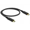 USB-kabel DeLOCK 83042 USB 3.2 Gen 2 0,5 m USB C zwart