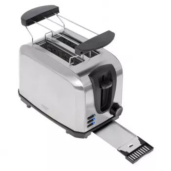 Broodrooster Adler AD 3222 2 sneetjes 1000 W zilver