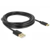 USB-kabel DeLOCK 85209 USB 2.0 3 m USB-A USB-C zwart