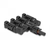 Zonnepaneel-stekkerconnector DeLOCK DL4 1 x bus naar 4 x stekker zwart