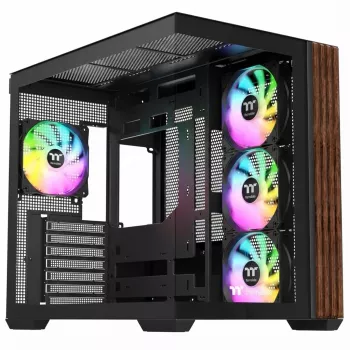 Midi-tower behuizing THERMALTAKE midi Thermaltake S380 TG ARGB zwart met gehard glas en ARGB-verlichting