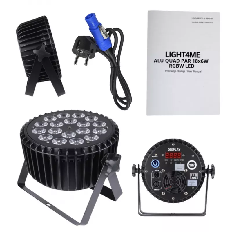 LIGHT4ME ALU QUAD PAR 18x6W RGBW - podiumspot