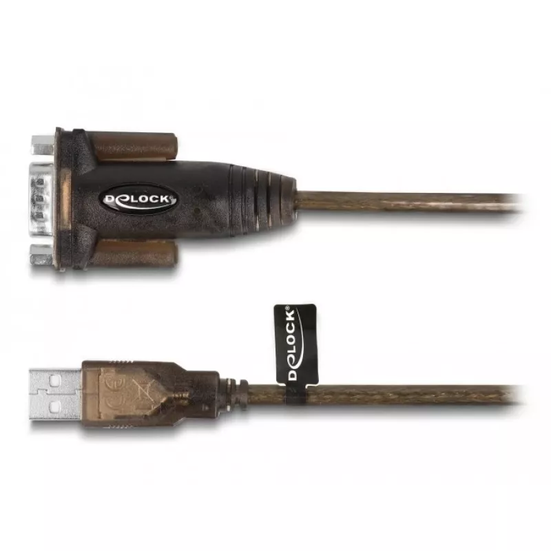 DeLOCK adapter USB 2.0 Type-A naar serieel RS-232 D-Sub 9-polig stekker 1,5 m