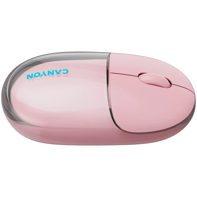 CANYON muis OnClick 24 BT/ draadloos transparant/roze