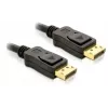 DisplayPort-kabel DeLOCK 82424 3 m stekker-stekker goud zwart
