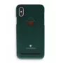 Telefoonhoes met kaartvak VixFox voor iPhone X / XS, bosgroene beschermhoes met kaartvak