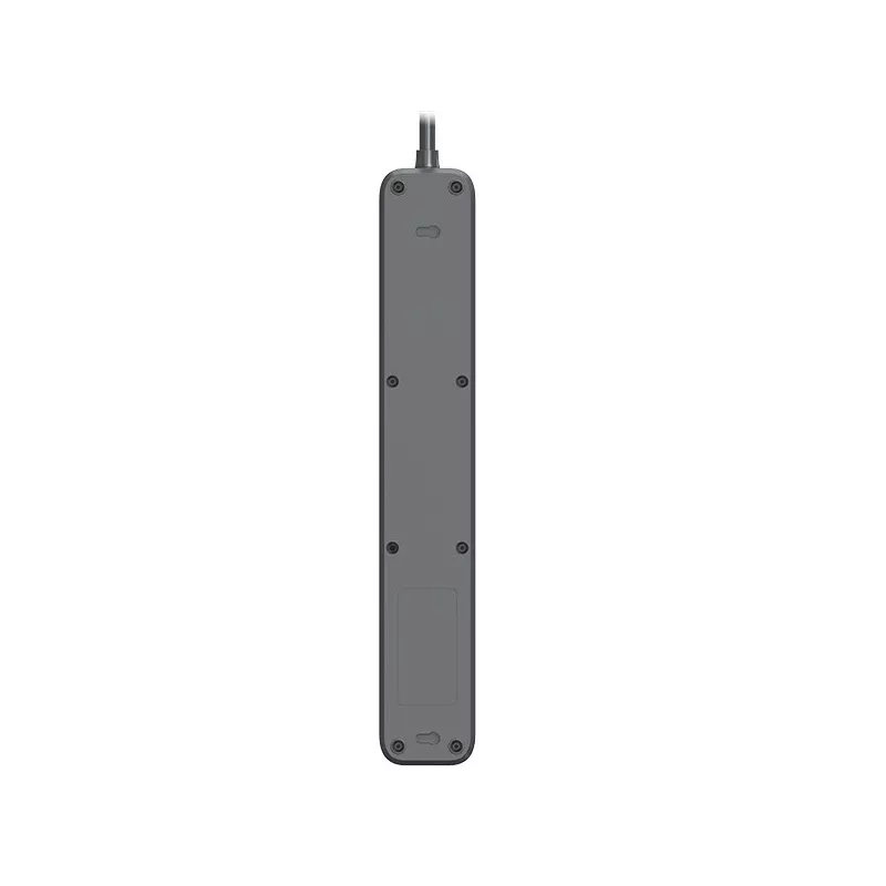 Power Line+ 5m Graphite overspanningsbeveiliging stekkerdoos (5 stopcontacten)