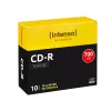 Intenso - 10 x CD-R - 700MB (80 min) 40x - Slim Jewel Case - opslagmedium (1001622)