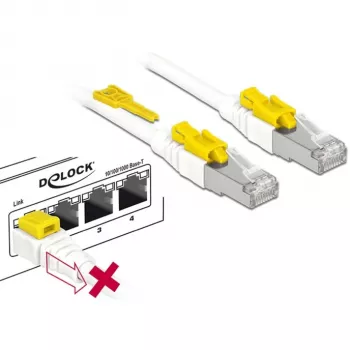 Netwerkkabel DeLOCK 85335 RJ-45 Cat6a 5m wit