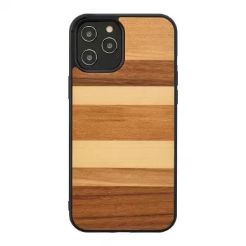 Man and Wood telefoonhoesje voor iPhone 12 / 12 Pro — zwart zand