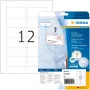 Inlegvellen voor naamkaartjes HERMA A4 75x40 mm 300 stuks