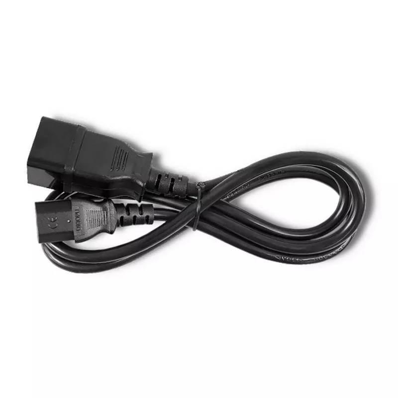 Stroomkabel Qoltec 53991 zwart 1,2 m C20 C13 koppeling