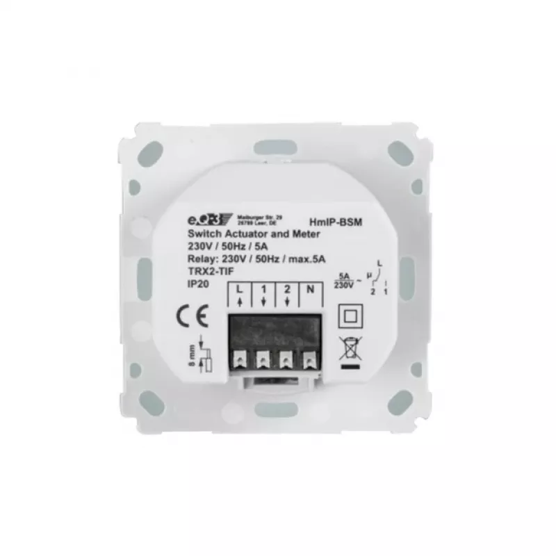 eQ-3 HomeMatic IP voor - schakel-meetactor merkschakelaar inbouw