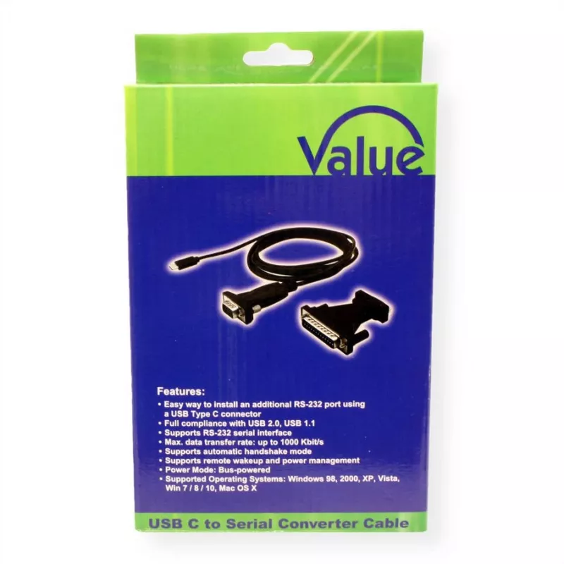 ROTRONIC-SECOMP VALUE - seriële adapter - USB-C - RS-232 x 1