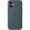 Apple iPhone 16 Plus siliconen case met MagSafe – zeegroen