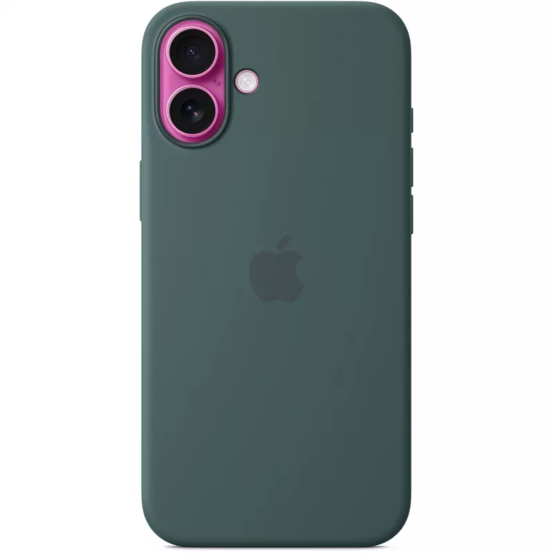Apple iPhone 16 Plus siliconen case met MagSafe – zeegroen