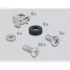 Delock DIN-rail montagekit - rack monteerbaar - zwart - 4U - 48,3 cm (19