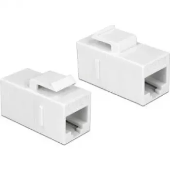 Keystone-module DeLOCK 86379 haaks wit RJ-45