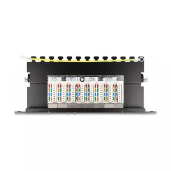 DeLOCK patchpaneel 10 inch 8 poorten Cat.6A 0,5U zwart