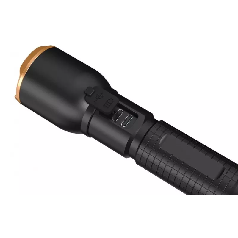 Zaklamp Duracell DF2500R — zwart, oplaadbare handlamp