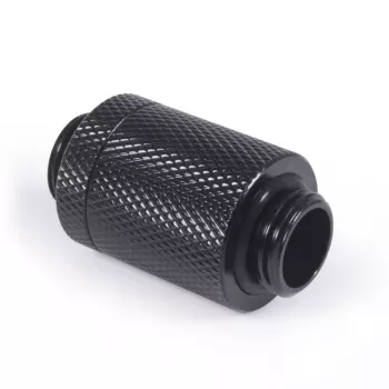 Alphacool ES D-Plug 25,5 mm G1/4 AG naar G1/4 AG - Deep zwart (17580)
