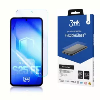 Displaybeschermfolie van gehard FlexibleGlass 3MK voor Samsung Galaxy S25 FE model