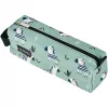 Zachte etui Herlitz Quattro Crazy Zebra polyester zwart groen wit 215x70x80mm