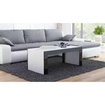 Cama TESS120 BI/CZ salontafel / bijzettafel / hoektafel salontafel rechthoekige vorm 2 poot/poten