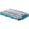 MAKTRAK organizer Flat M, gereedschapskoffer blauw/transparant, transparant deksel