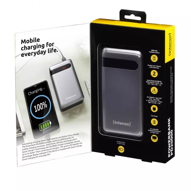 Draagbare powerbank Intenso PD20000 20000 mAh