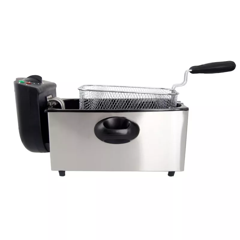 Friteuse ESPERANZA FALAFEL Single 3 L — roestvrijstalen bak, 2200 W, instelbare thermostaat