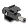 DeLOCK Keystone-module DC 5,5 x 2,1 mm bus naar stekker zwart