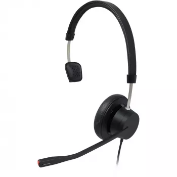 Bedrade mono-hoofdtelefoon Plusonic X140_Mono – lichtgewicht on-ear-ontwerp, hoge geluidskwaliteit