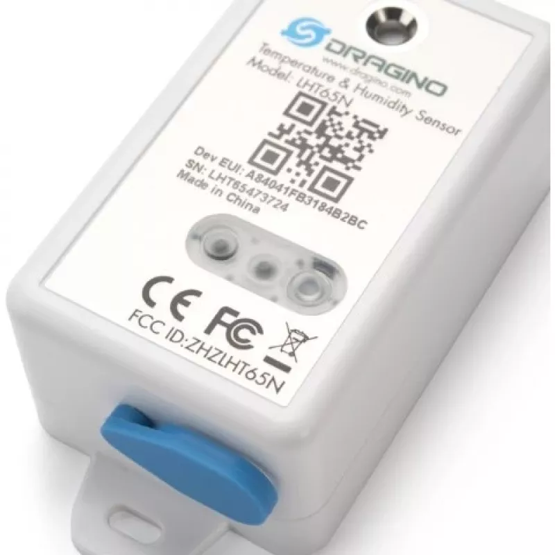 DRAGINO LoRaWAN temperatuur- & vochtigheidssensor LHT65S-EU868-E3 — LoRaWAN EU868 omgevingssensor