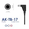 Akyga AK-TB-17 universele voeding, 12 V, 2 A, 24 W, 5,5 x 2,1 mm, 1,4 m