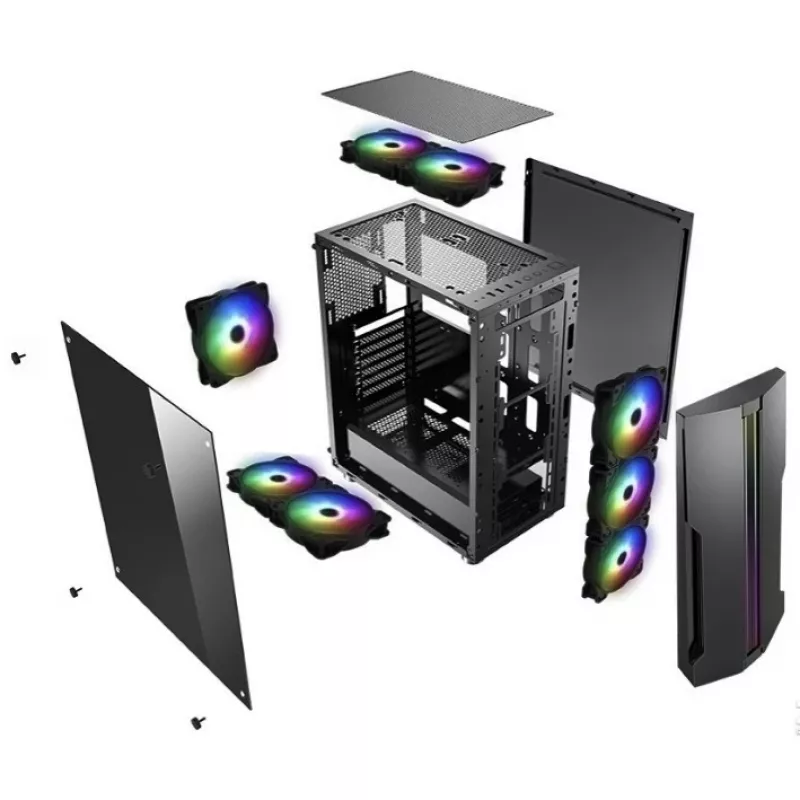 PC-behuizing Xilence Performance C XILENT BLADE X512.RGB midi tower zwart