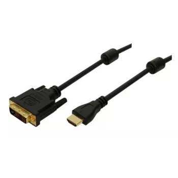 Logilink - adapterkabel - HDMI female naar DVI-D male - 5 m - dubbele isolatie - zwart (CH0015)