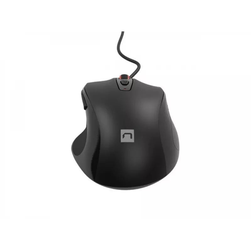 Bekabelde optische muis NATEC NMY-2047 USB Type-A, 4000 DPI, 6 knoppen, rechtshandig, achtergrondverlichting
