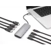 USB-C-hub DELOCK 64323 — USB 3.2 Gen 2 Type-C-host, HDMI + 2× USB-A + 2× USB-C, 10 Gbit/s, grijs