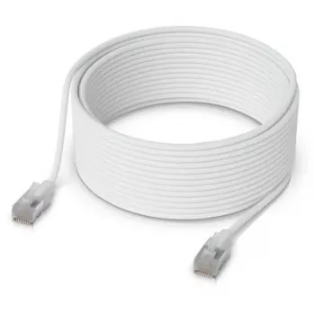 Netwerkkabel Ubiquiti UACC-Cable-Patch-EL-C6A-15M-W RJ-45 Cat6a 15 m transparant wit