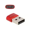 Delock - USB-adapter - USB (M) naar 24 pin USB-C (W) - USB2.0 3 A - rood (60050)