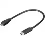 Wentronic Goobay USB 2.0 micro-stekker (type B) > USB-C stekker kabel, 0,2 m - USB 2.0 HighSpeed (67895)