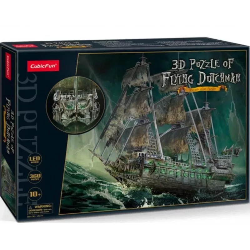 Cubic Fun 3D LED-puzzel De Vliegende Hollander, 360 stukjes (306-L527H)