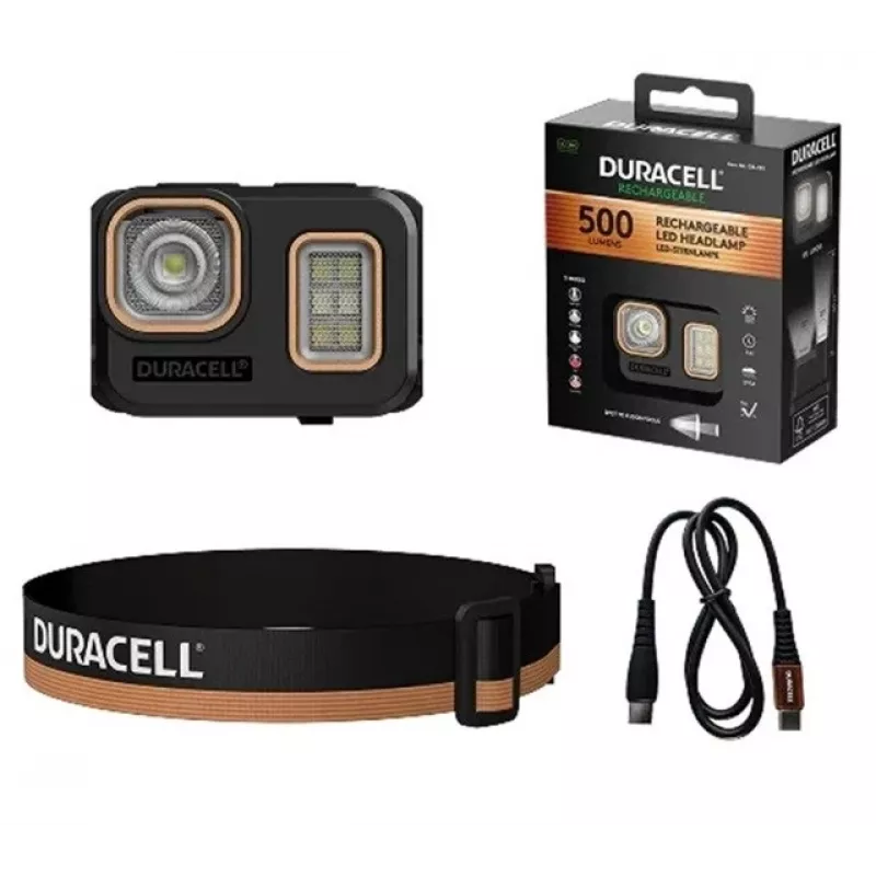 Duracell DH500R hoofdlamp zwart, oranje
