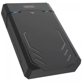HDD/SSD-behuizing Unitek Y-3035 — 2,5/3,5 inch SATA, USB 3.2 Gen 1 (USB Type-B), 6 Gbit/s, zwart, AC-adapter