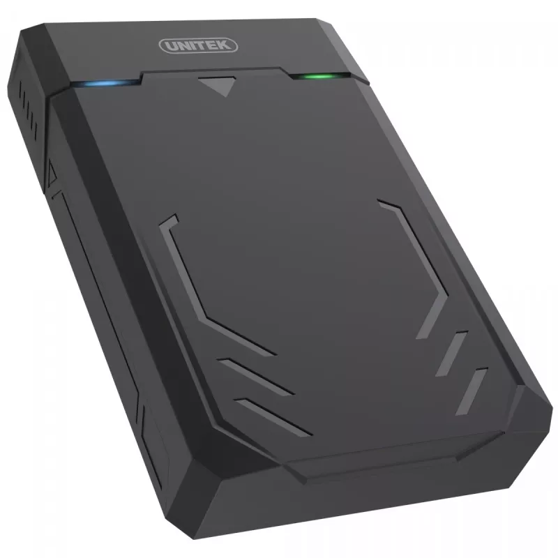 HDD/SSD-behuizing Unitek Y-3035 — 2,5/3,5 inch SATA, USB 3.2 Gen 1 (USB Type-B), 6 Gbit/s, zwart, AC-adapter